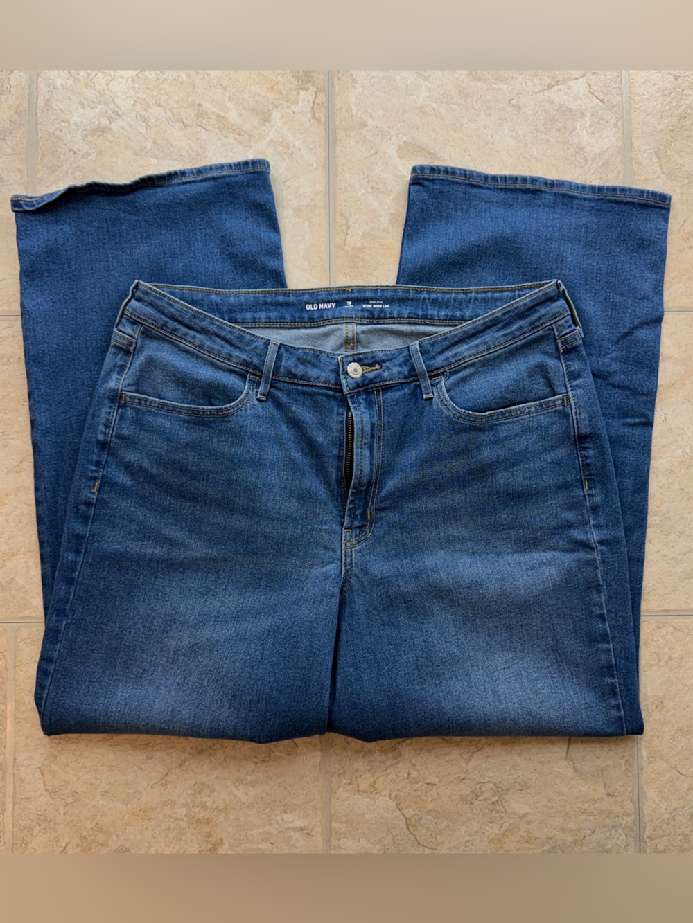 Old Navy Blue Straight-Leg Women’s Jeans